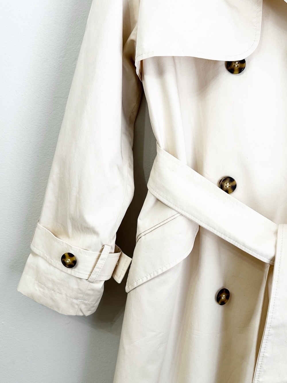 H&M Beige Trench Coat with Belt NWOT - Picture 5 of 12